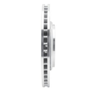 Acura TLX Brake Rotor (1) - Front Left - R1 Concepts - Drilled & Slotted - Silver - `14-`20